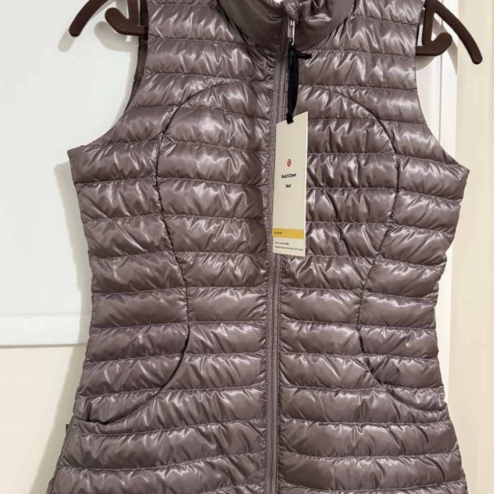 Lululemon Pack It Down Vest *Shine (Size 4) in Lunar Rock - Picture 8 of 11